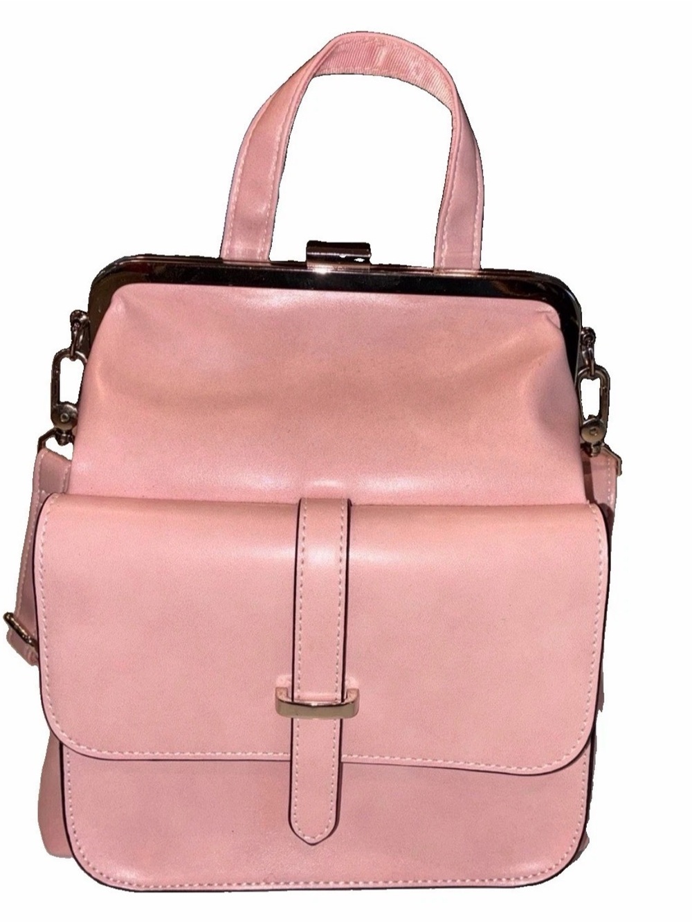 Walasa "Love Bag" Split Leather Kiss-Lock Bag